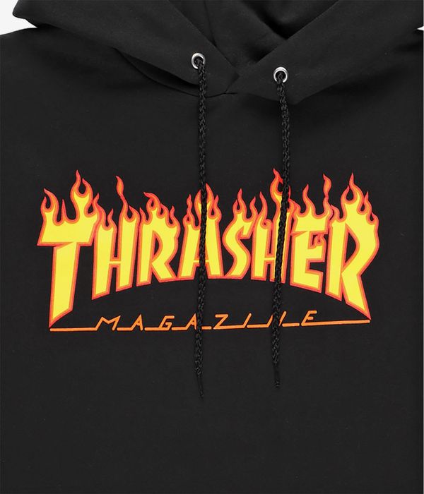 Thrasher Flame Hoodie (black)