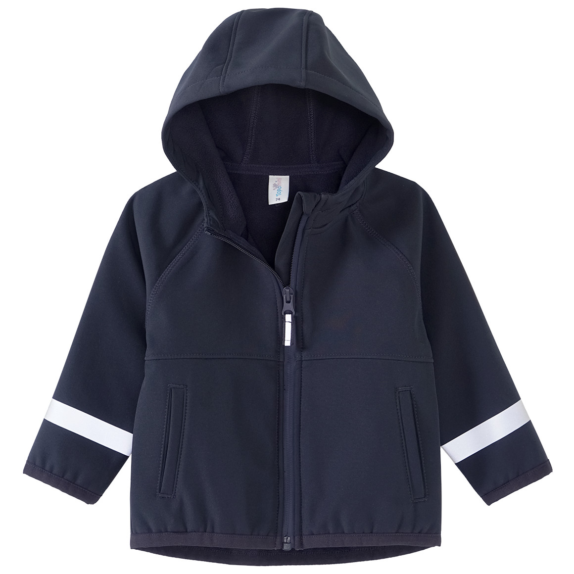 Topomini Baby Softshelljacke unifarben dunkelblau
