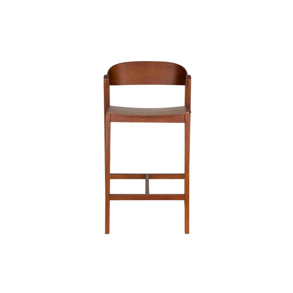 Housecraft Living Wooz Barkruk 65 cm Eikenhout Walnoot bruin
