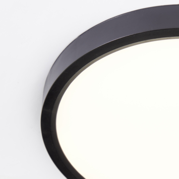 Brilliant LED plafondlamp Galo zwart Ø23 cm 1700 lm