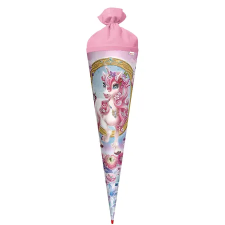 Roth Schultüte Einhorn Beauty mit Glitter, 70 cm, rund