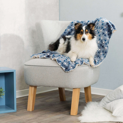 Trixie Decke Tammy 100x70cm blau/beige
