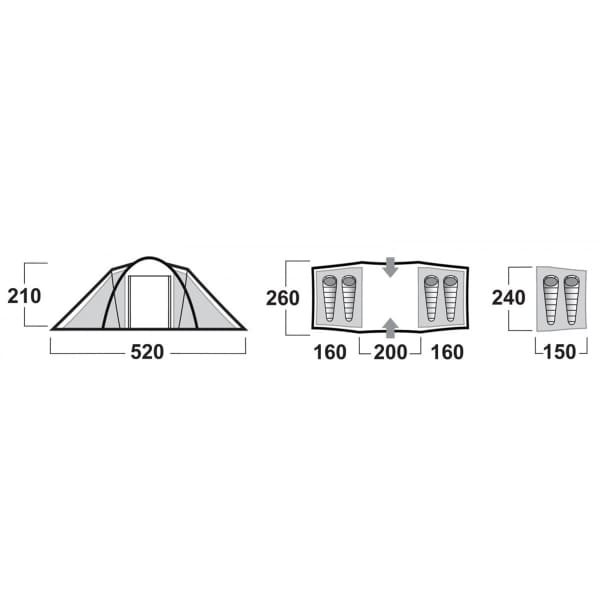 Tente bivouac HUSKY BOSTON NEW DURAL 4