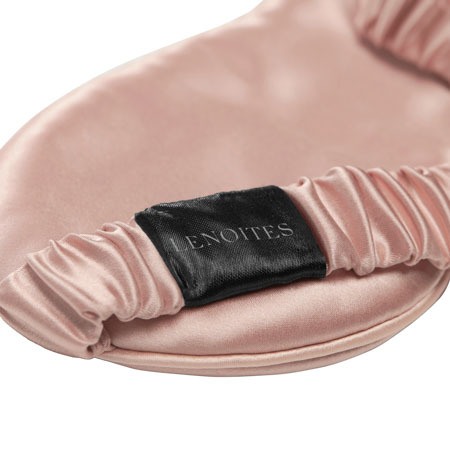 Lenoites Mulberry Sleep Mask With Pouch Pink