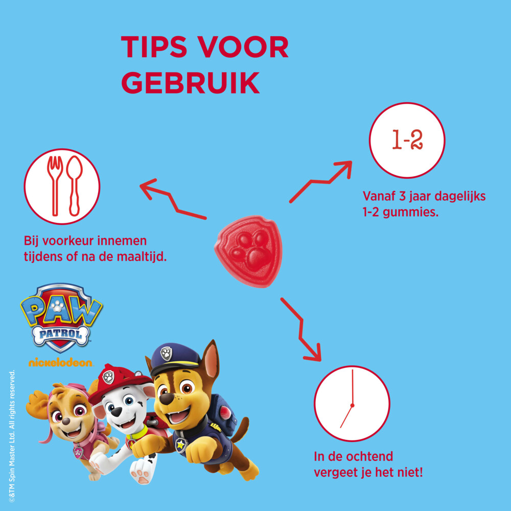 Dagravit Multivitamine Gummie Paw Patrol60 gummies