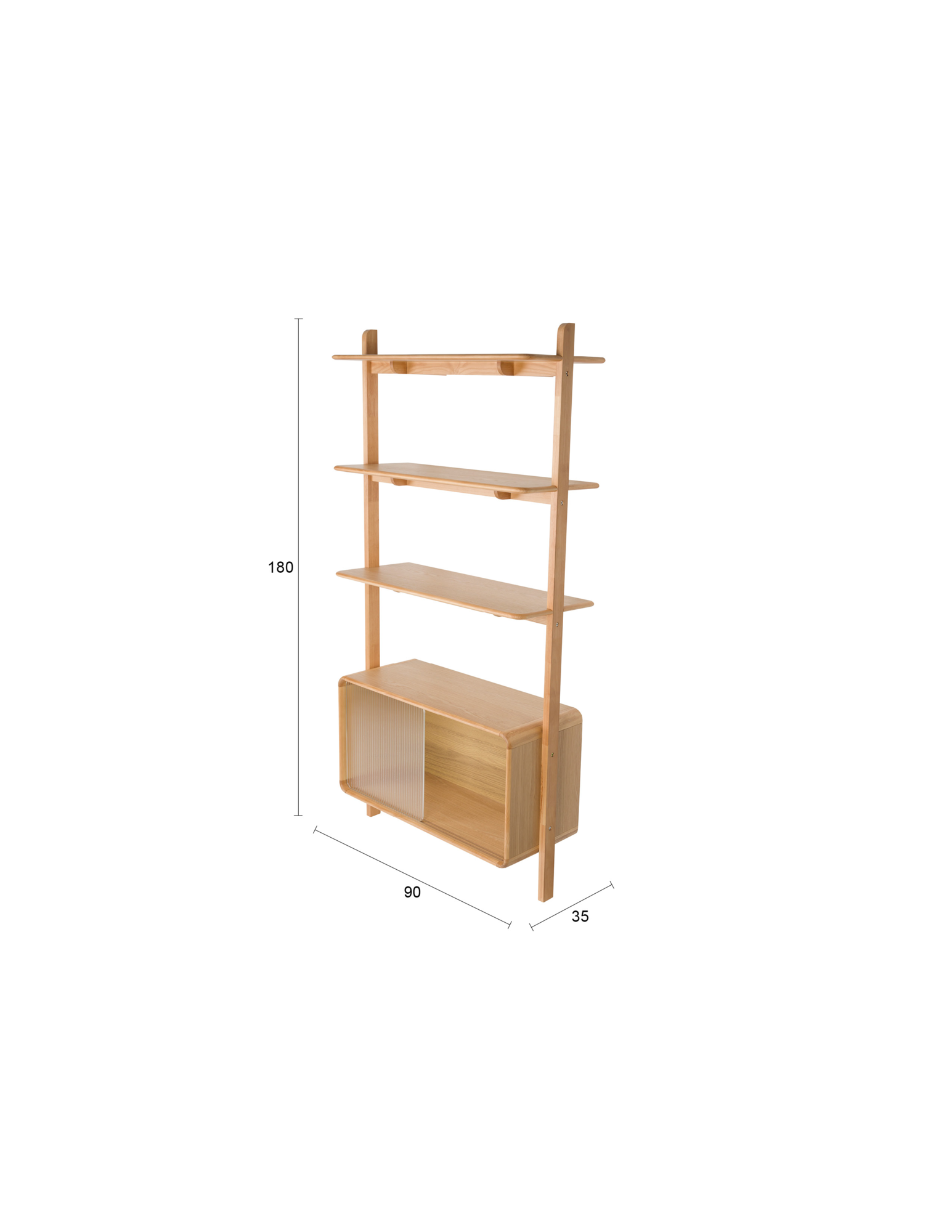 Wandkast Rise naturel