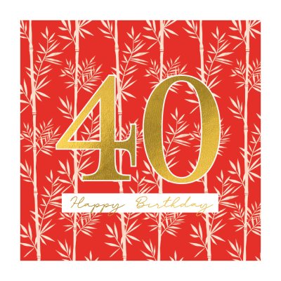40 Red Bamboo