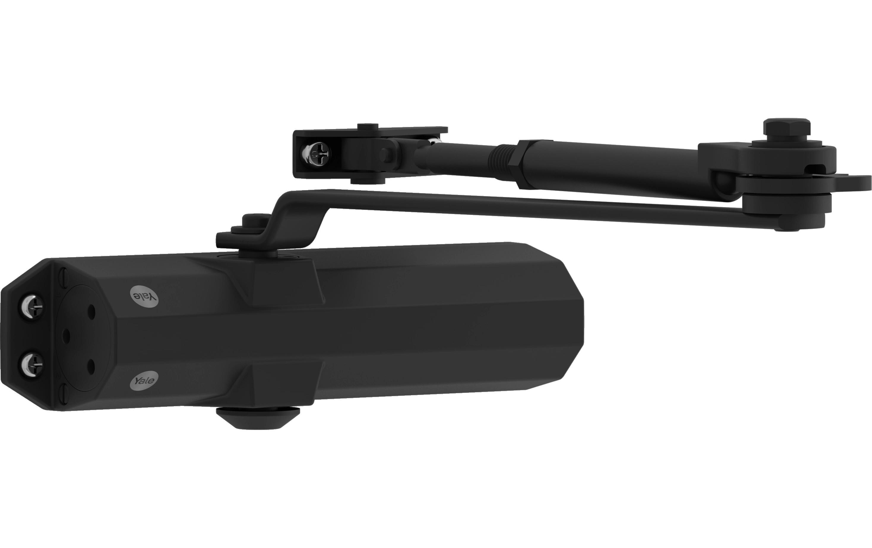 Türschliesser mit Feststellarm, Serie 4500 SchwarzFeststell-Türschliesser