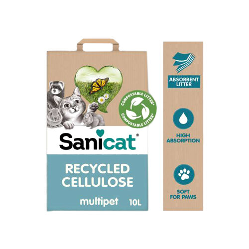 Sanicat Recycled Cellulose Kattenbakvulling
