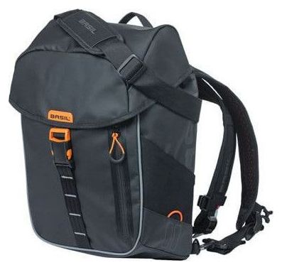 BASIL Sac À Dos Vélo Miles Tarpaulin 17 Litres 31 X 17 X 44 Cm - Noir/Orange