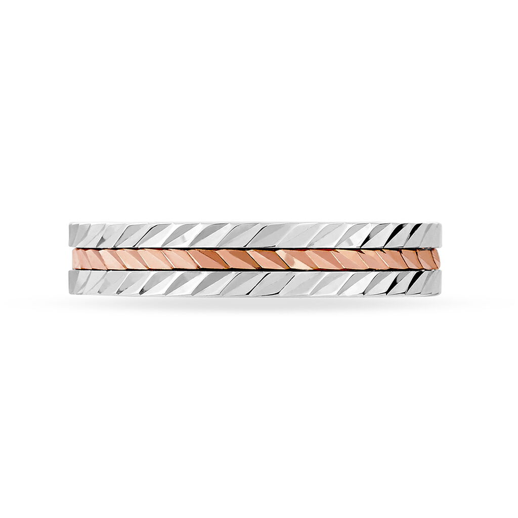 Alliance Diane Ruban Plat Or Bicolore