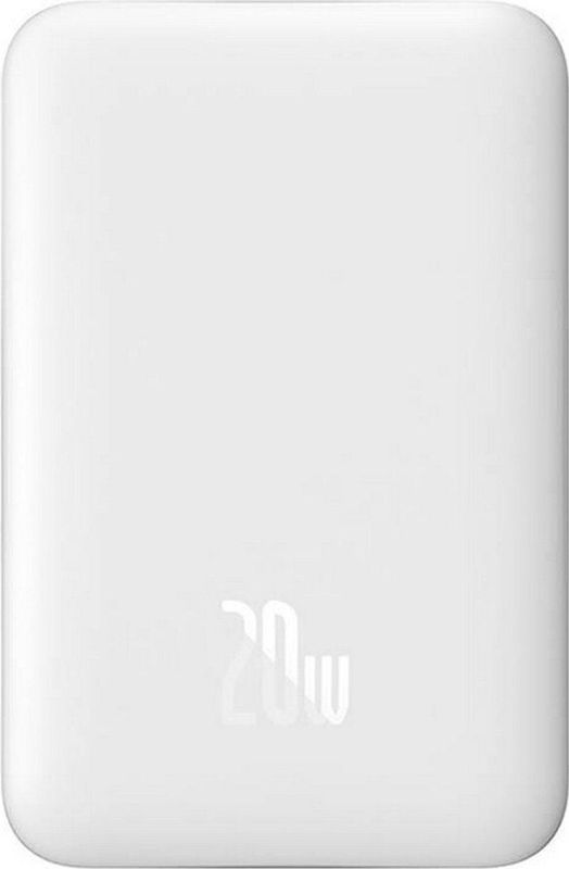 Baseus Megattach Powerbank 10000 mAh Wit - MagSafe Fast Charge 20W