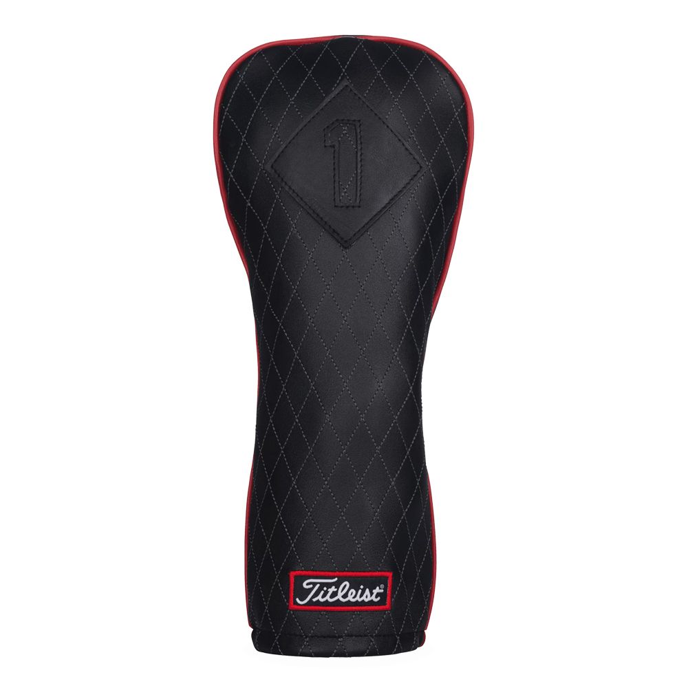 Headcover Leather Driver Jet Black