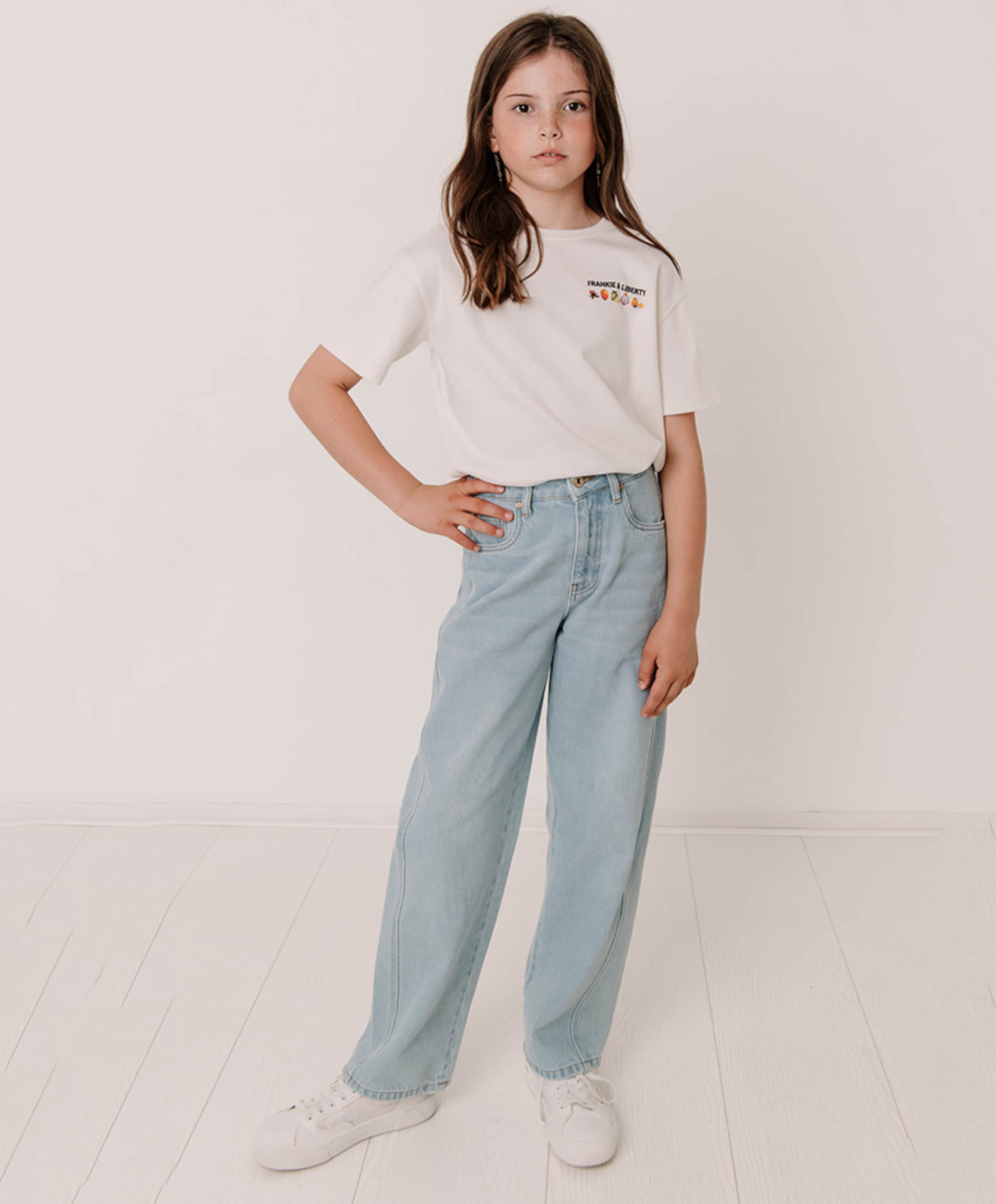 Frankie & Liberty Meisjes T-shirt ecru