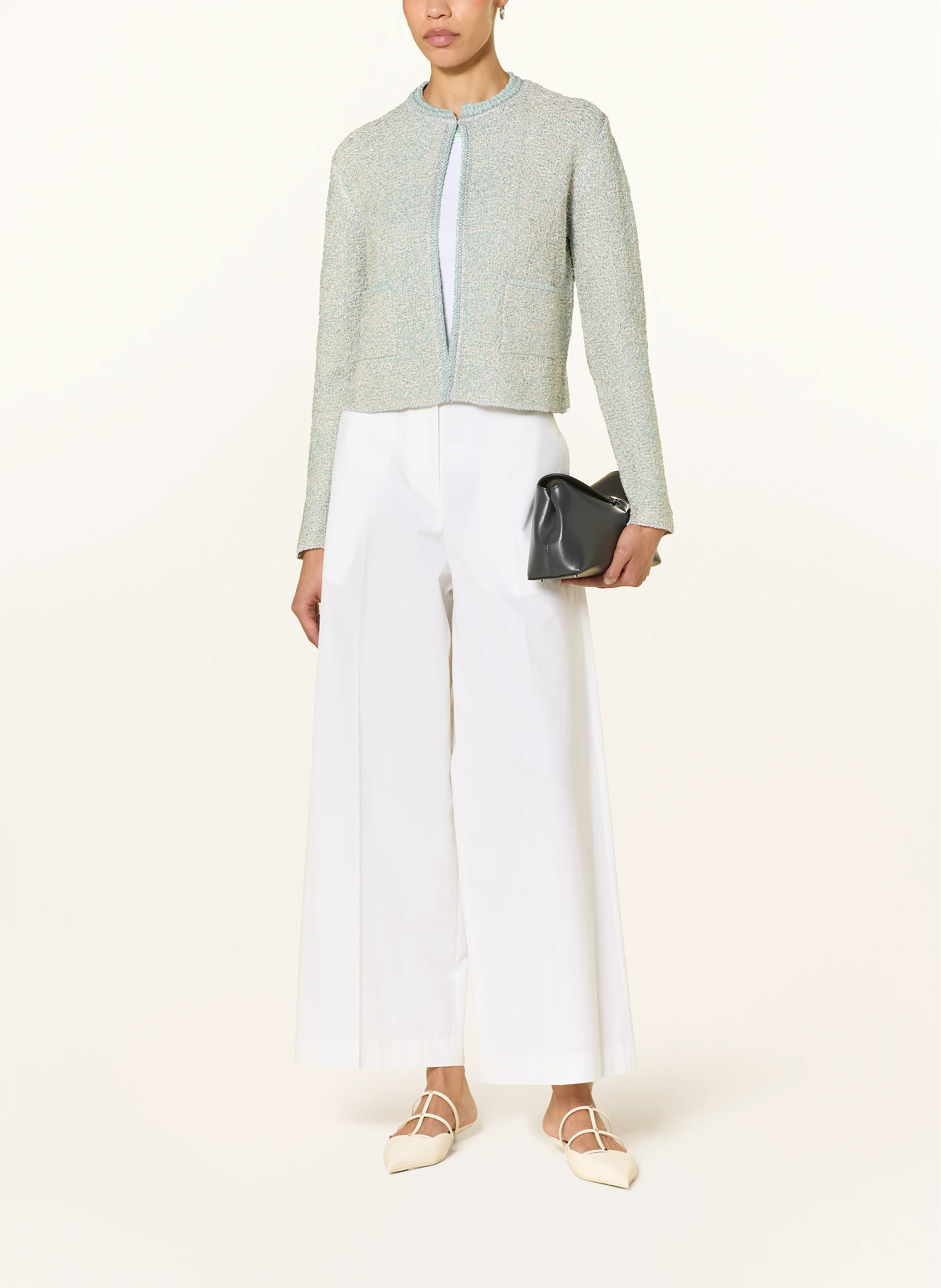 FABIANA FILIPPI Tweed-Jacke mit Glitzergarn