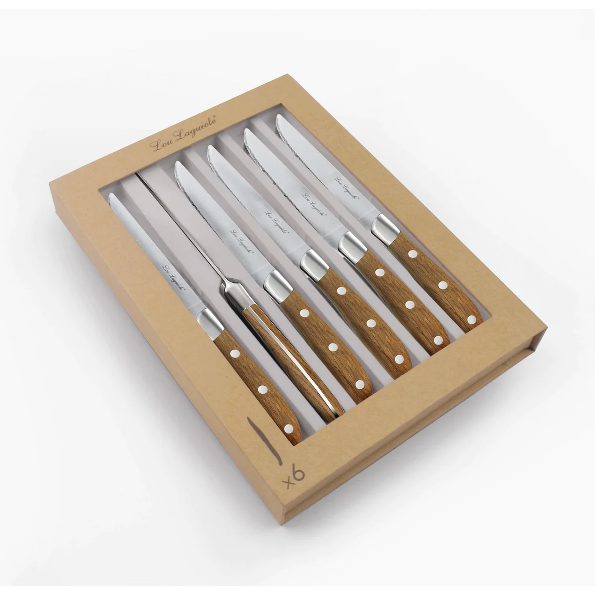Elias - Coffret 6 couteaux steak Lou Laguiole