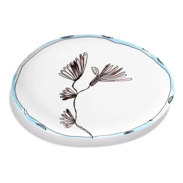 Serax Plat oval Camelia, Serax for Marni | Aubergine