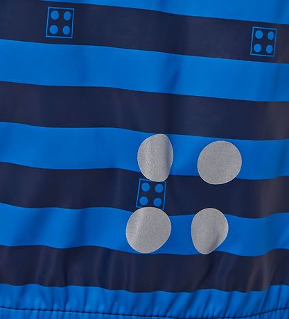 LEGO? Wear Regnjakke - Blå/Navystribet