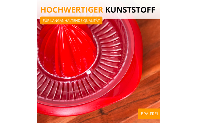 Westmark Limetta Zitrus- und Orangenpresse 350 ml rot