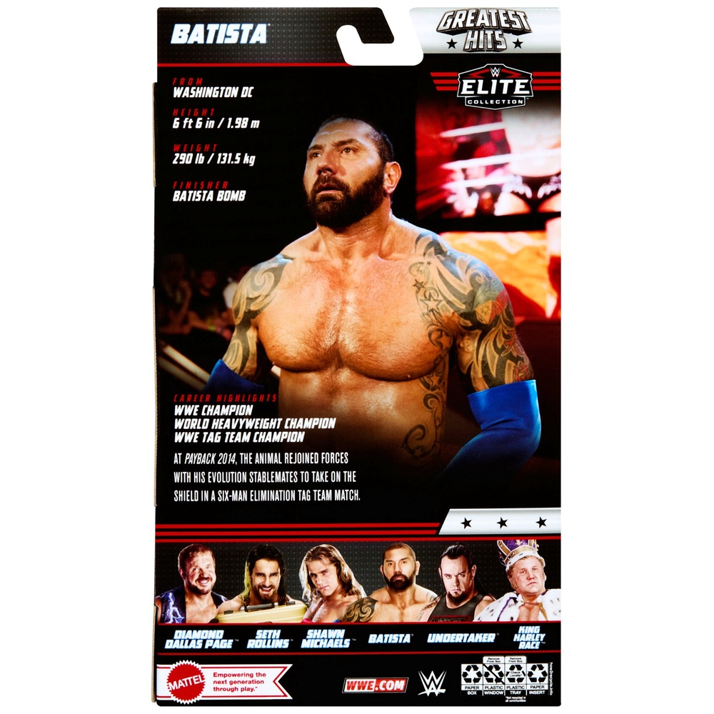 WWE Elite Series Greatest Hits Batista Actionfigur