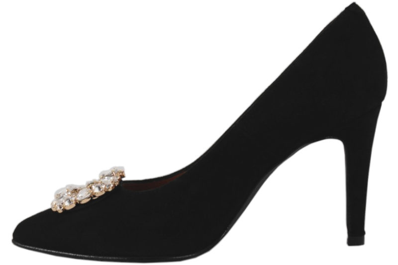 COPHENHAGEN SHOES LA. SORT STILET I RUSKIND
