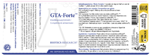 Biotics GTA-Forte Capsules 90CP