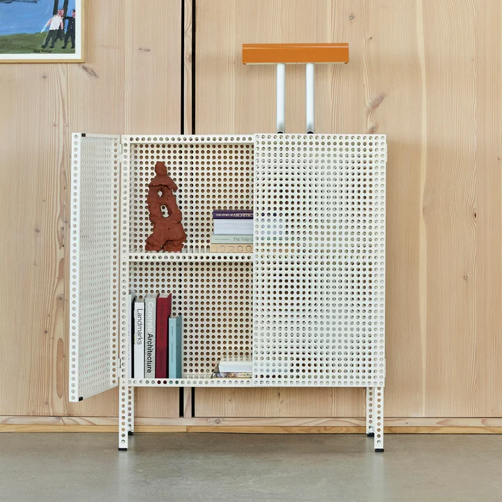 HAY - Perforated Cabinet L, eggshell