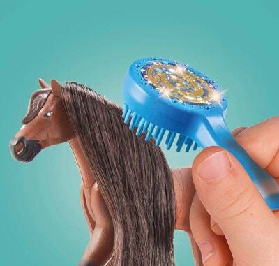 Playmobil 71355 Horses of Waterfall Byggesett Zoe & Blaze med Hoppebane