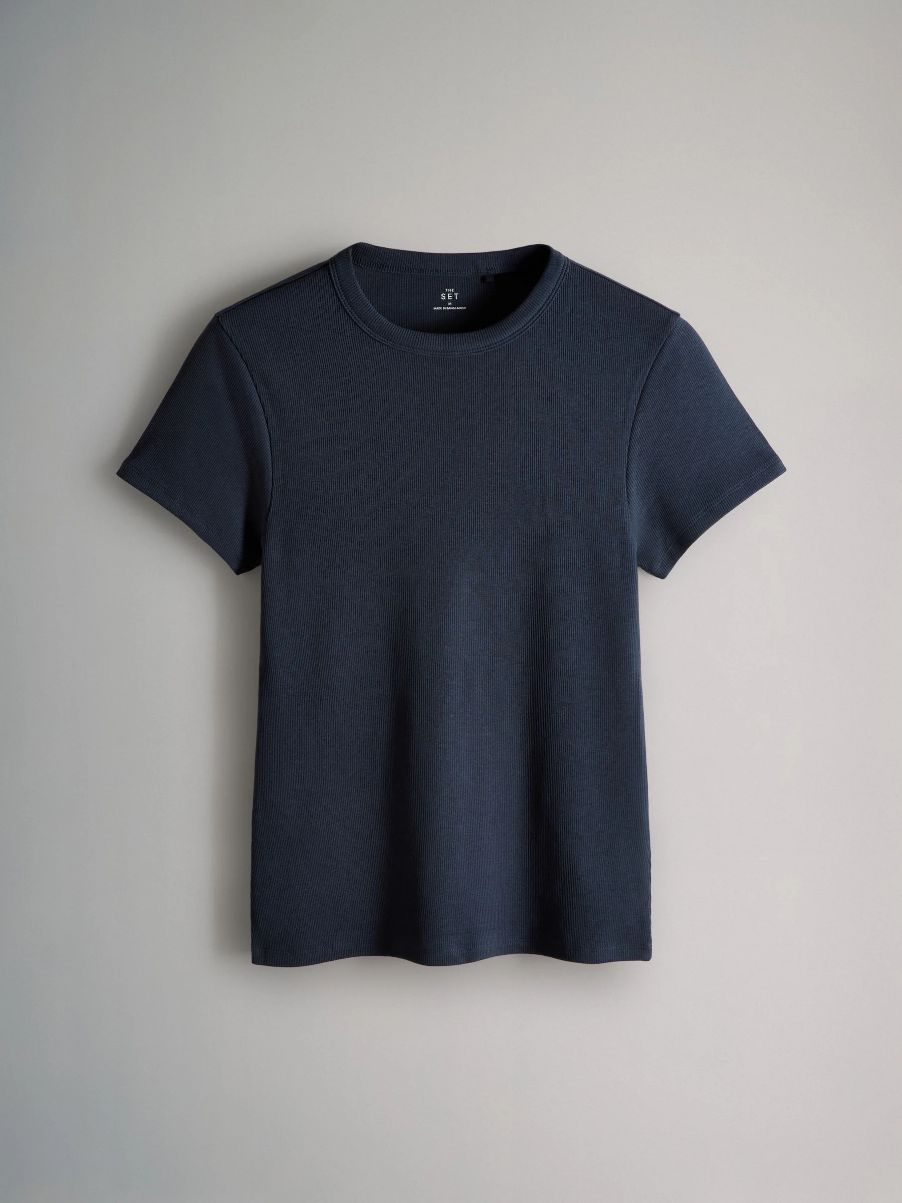 Crème/Blauw/lichtblauw/Bruin/Strepen - The Set 5 Pack Korte Mouw Geribd T-shirt