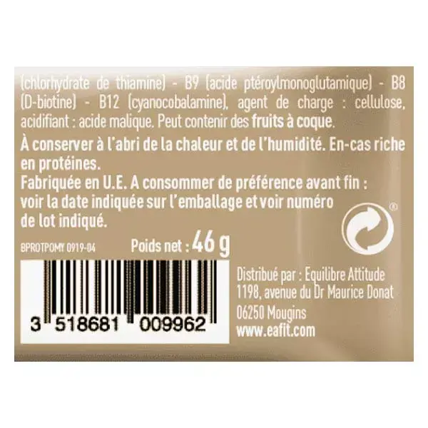 Eafit La Barre Protéinée Goût Pomme Yaourt 46g
