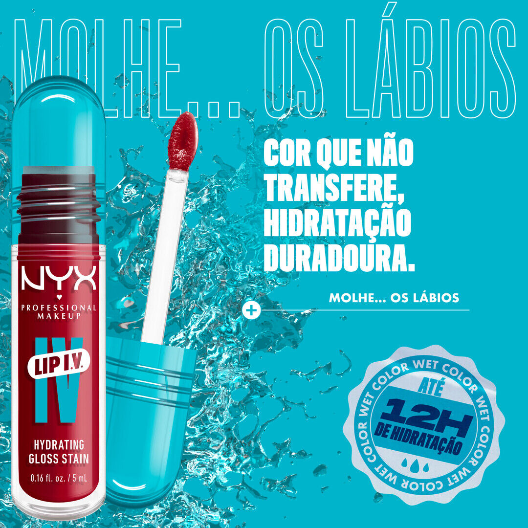 NYX Professional Makeup  Lip I.V. - Lip Gloss Stain Hidratante