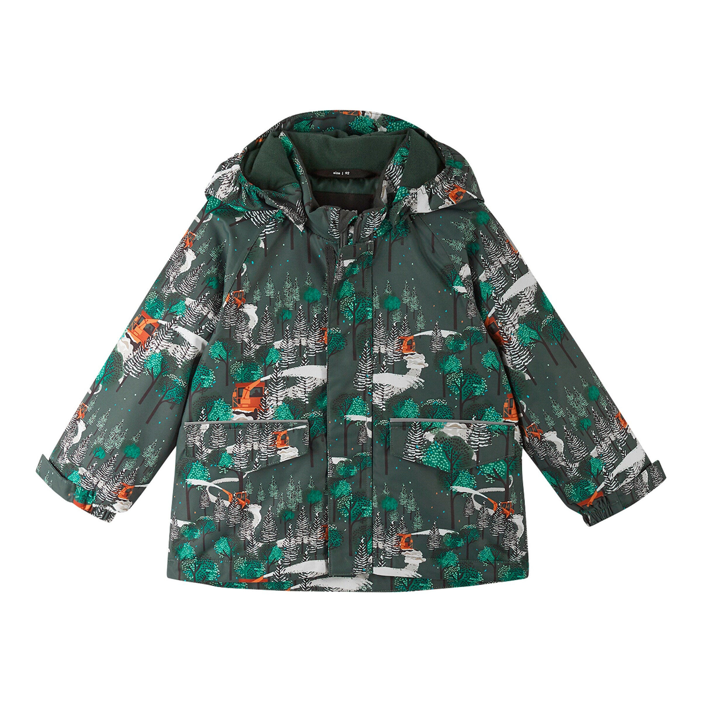Reima Winterjacke mit Kapuze Wald oliv/grün