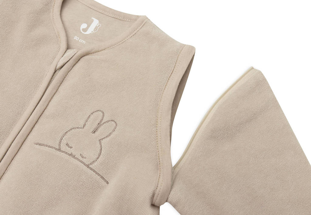 Slaapzak valt superbaby slaapzak met afritsbare mouw Miffy&Snuffy - nougat