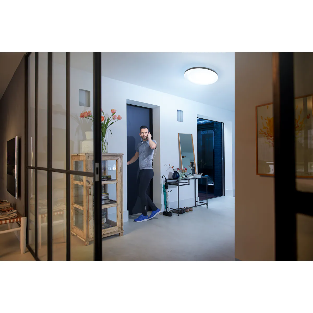 Philips Hue Cher taklampe (sort)
