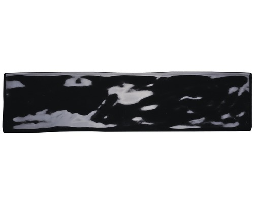 Steengoed Metrotegel Loft 30 x 7,5 x 0,9 cm glanzend zwart