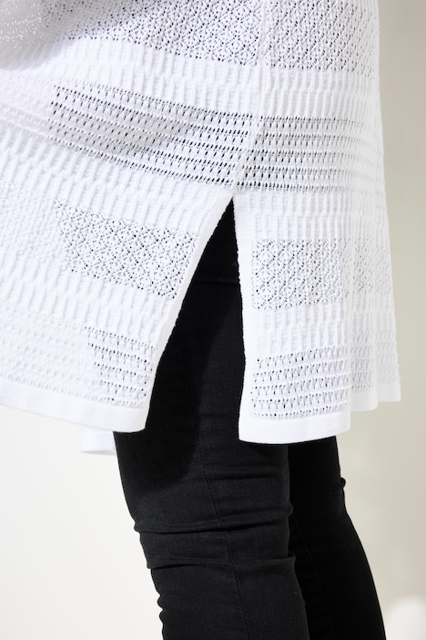 Strickjacke, Kimono-Style, Langarm