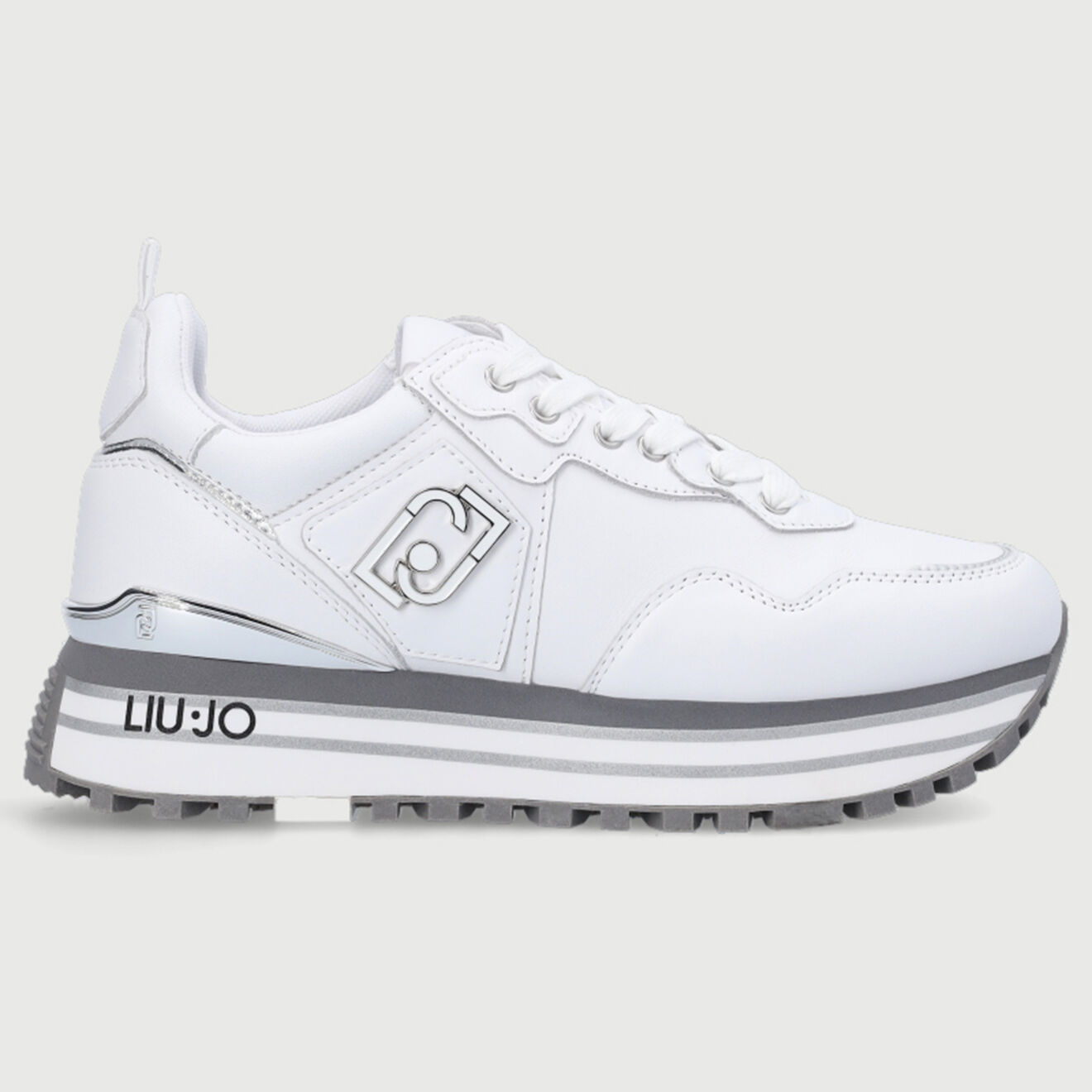 Liu-Jo Sneakers en Cuir May blanc/gris