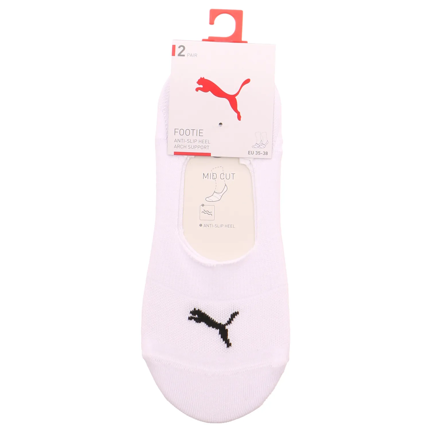 PUMA SOCKEN Füsslinge Weiss Textil