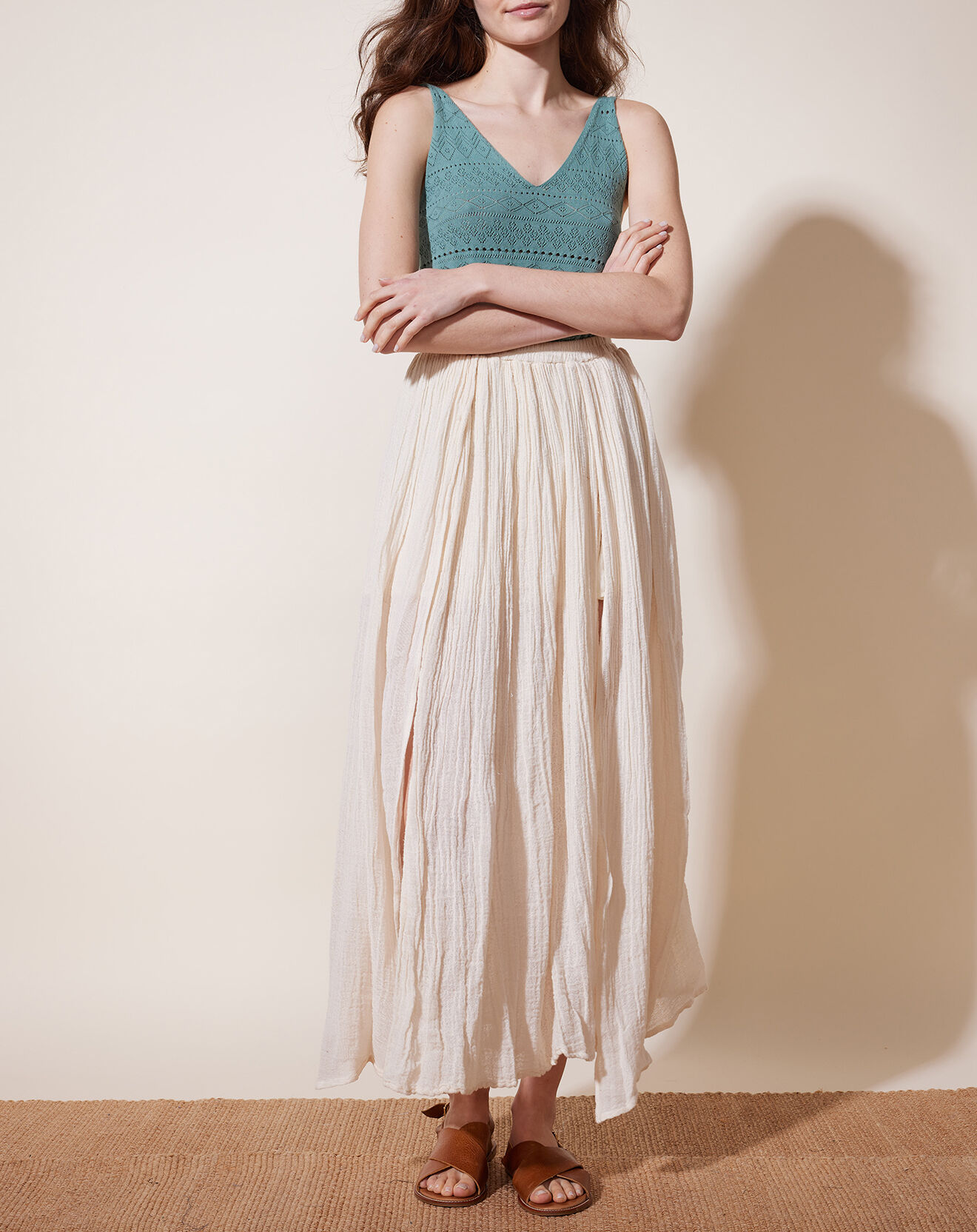 Louizon Jupe en Lin & Coton Yosaley écrue