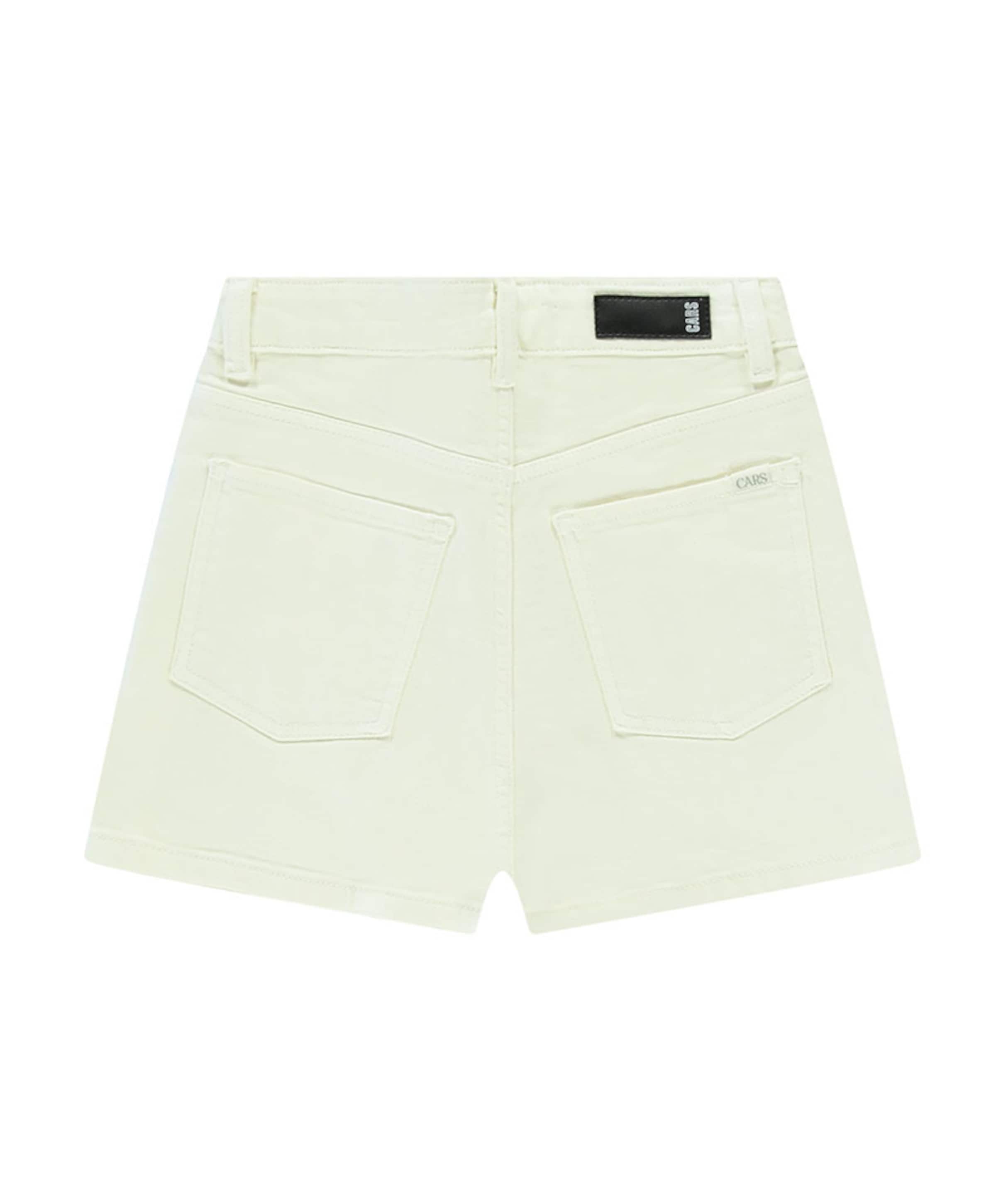 Cars Jeans SARRAH Den.Shorts Stone Us meisjes korte broek wit