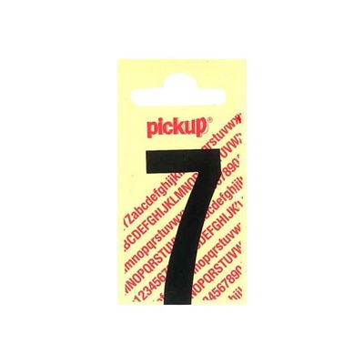 Pickup - Étiquette autocollante - 150 mm - Chiffre 7 - noir mat