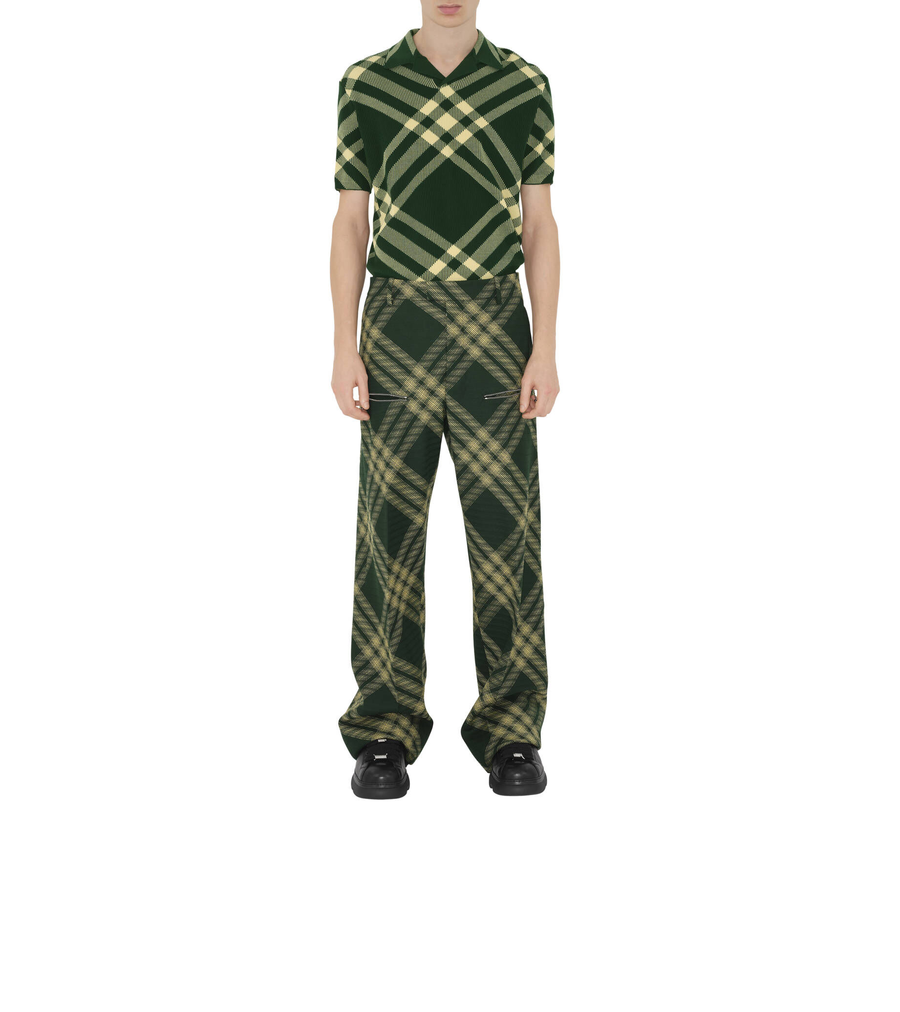 Burberry| Herren Poloshirt mit Wolle Kurzarm