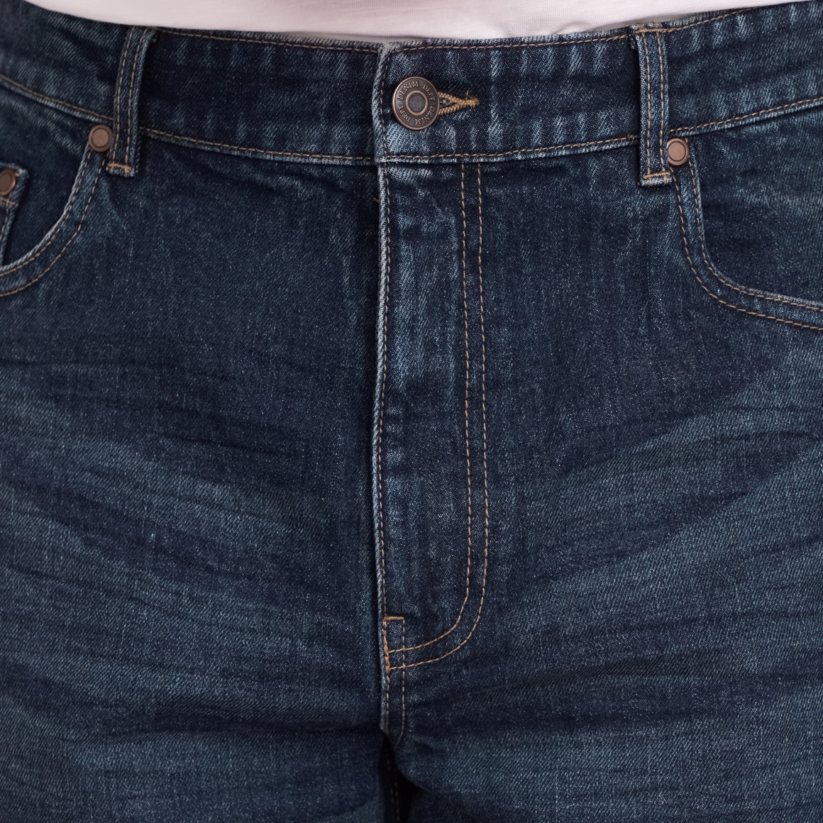 VanVaan Herren Jeans-Shorts in Denim-Optik dunkelblau
