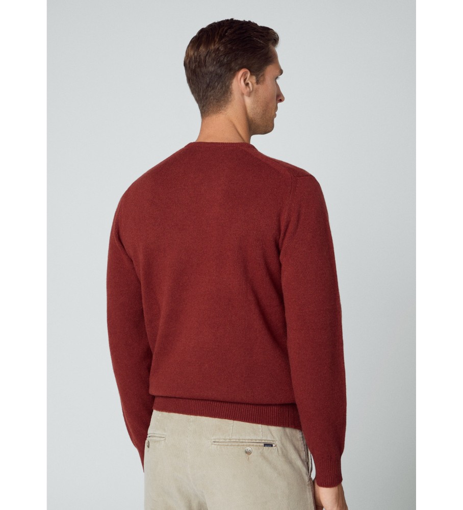 Hackett Jersey Lã de Cordeiro Borgonha