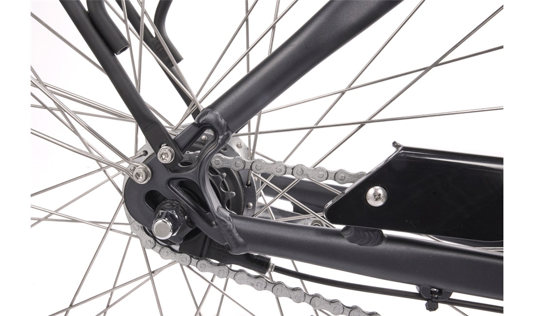 El-cykel Comfort Plus 36V-11,6Ah 7-gear antracit sort