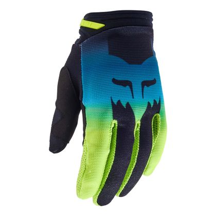 Gants cross Fox YOUTH GIRLS 180 - FLORA - Noir / Jaune