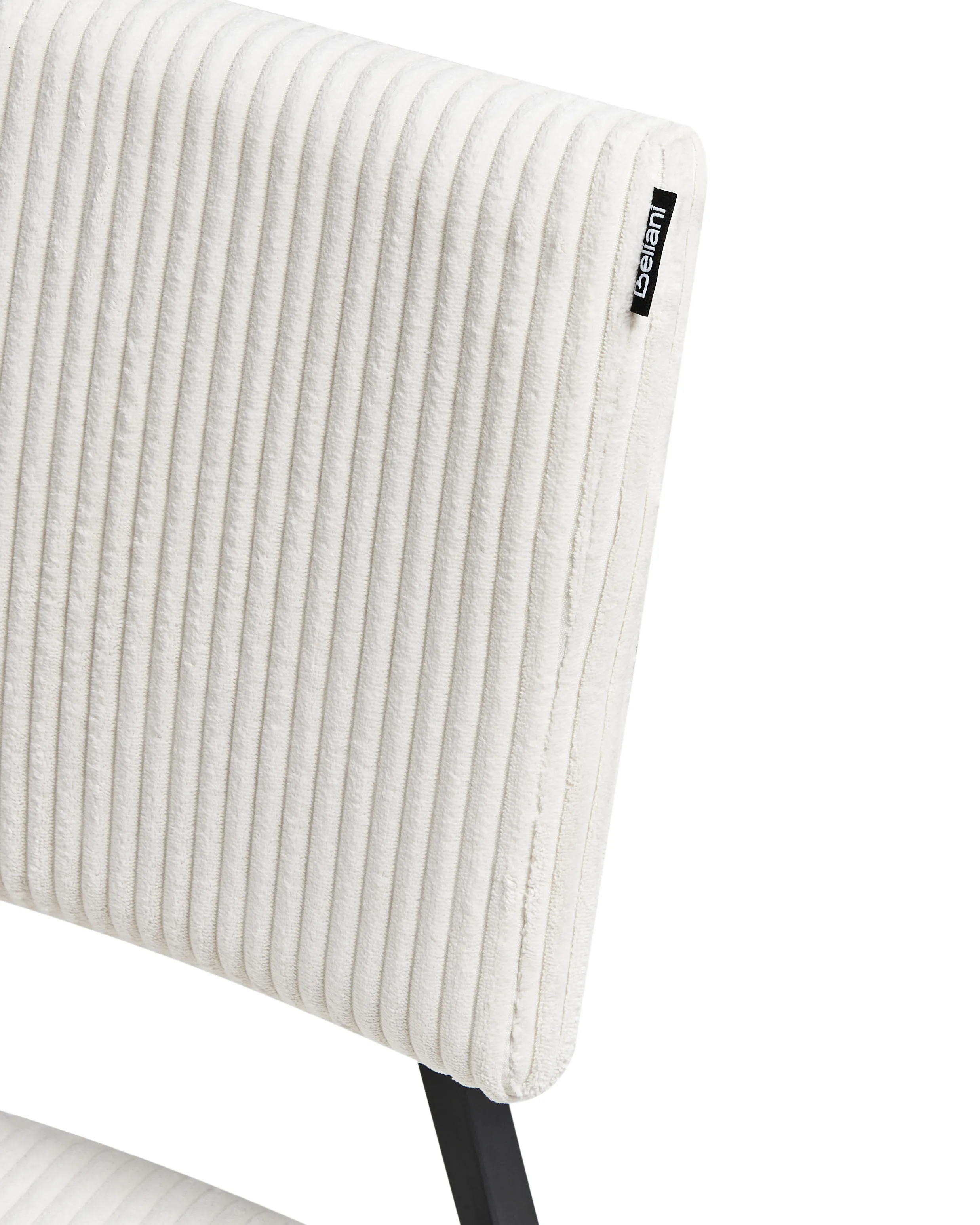 Set van 2 eetkamerstoelen STURGIS Corduroy Gebroken wit