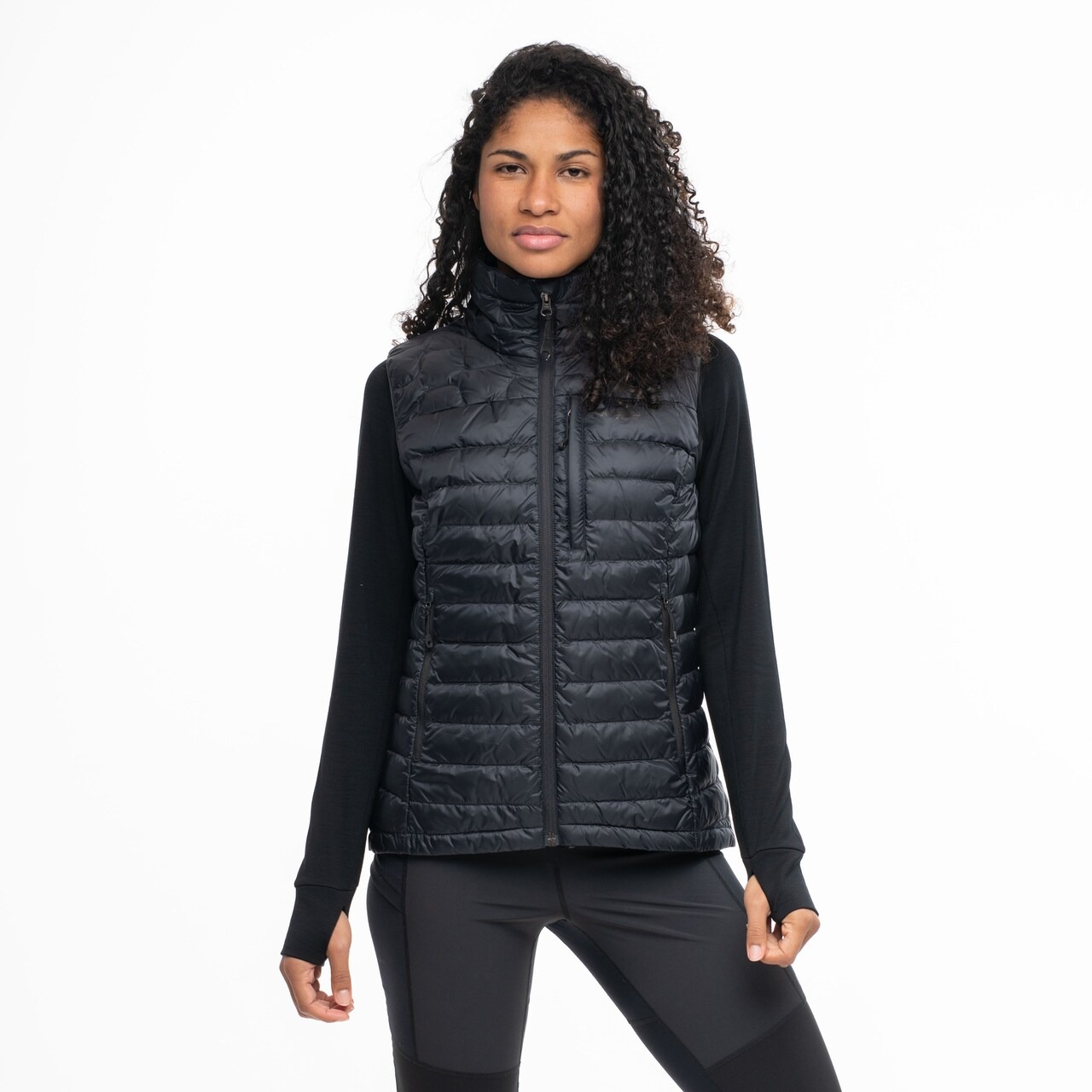 Magma Light Down Vest Dame Black