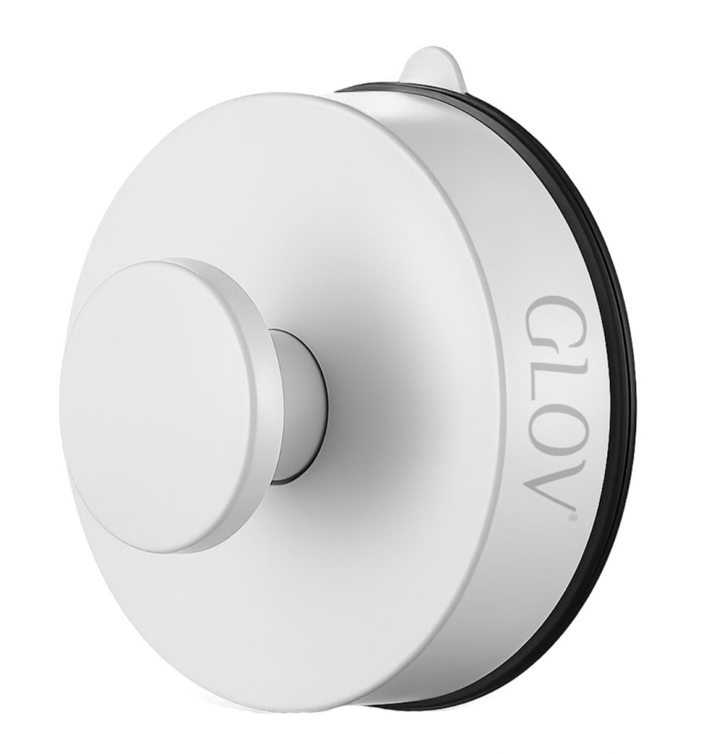 GLOV  Hookie Pookie Strong Suction Bathroom Hook, White