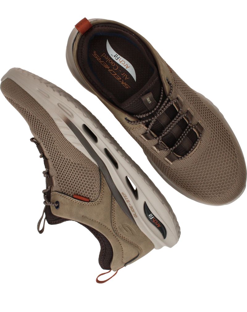 Skechers Arch Fit Orvan Percer Sneakers Bruin Heren